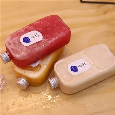 NH átlátszó műanyag Juicedressing Pet Square tartályos palackok