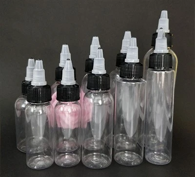 60 ml 120 ml 250 ml műanyag palack csavart sapkával