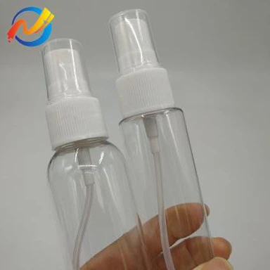 50 ml-es üveg műanyag flip-sapkás spray-fejjel, sok választás